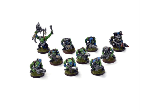ORKS 10 Orks Boyz #3 WELL PAINTED 40K