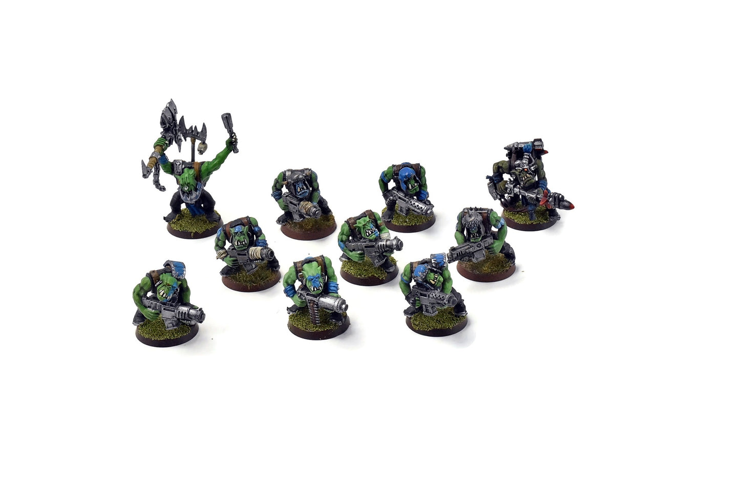 ORKS 10 Orks Boyz #3 WELL PAINTED 40K