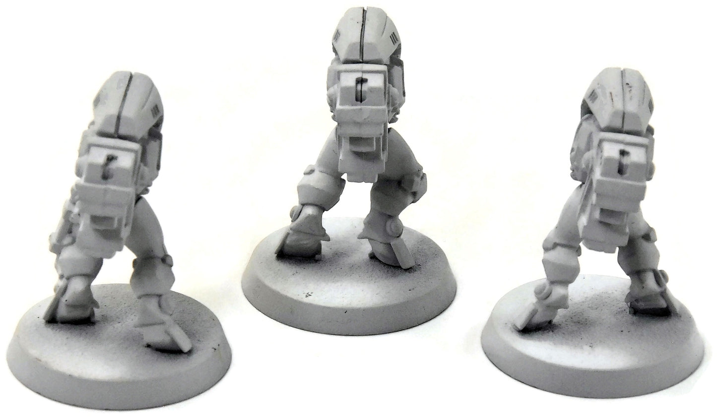 TAU EMPIRE 3 Stealth Battlesuits #1 missing arms Warhammer 40K