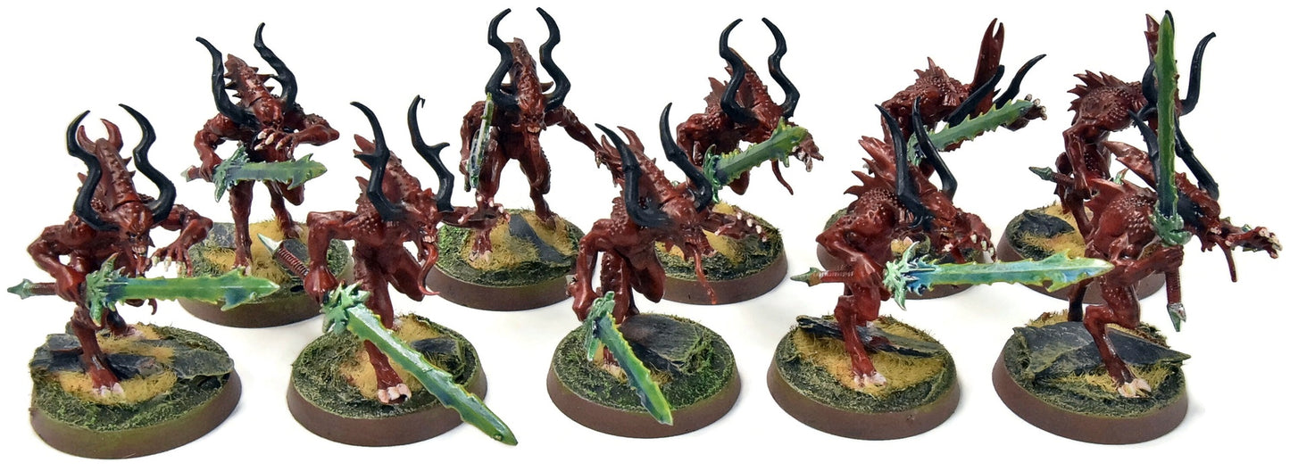 BLADES OF KHORNE 10 Bloodletters #7 WELL PAINTED Sigmar