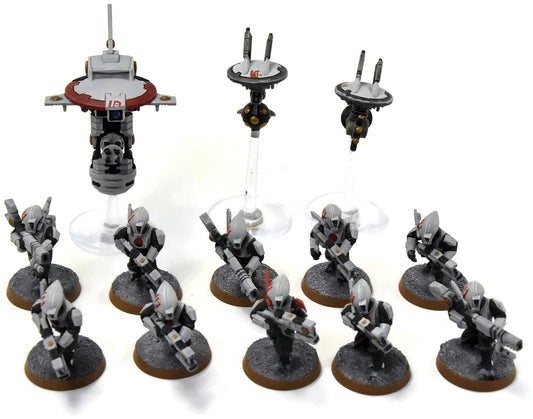 TAU EMPIRE 10 Pathfinders #3 WELL PAINTED Warhammer 40K
