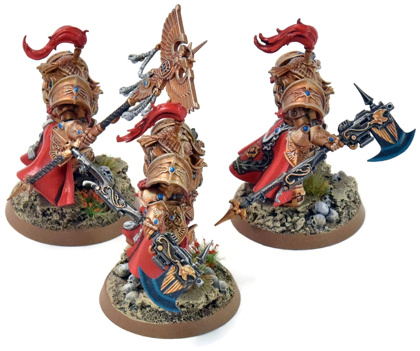ADEPTUS CUSTODES 2 Allarus Custodians And Vexilus Praetor #3 PRO PAINTED 40K