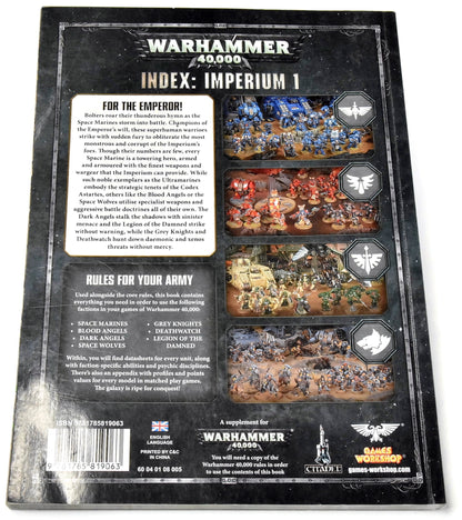 WARHAMMER Index Imperium 1 Used Good Condition Warhammer 40K
