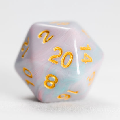 Sirius Dice Polyhedral Pink Unicorn 7-die Set