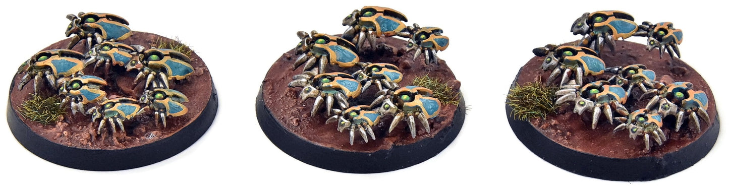 NECRONS 3 Scarab Swarms #1 WELL PAINTED Warhammer 40K 5134
