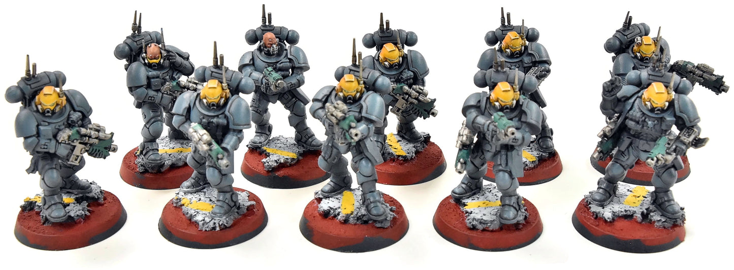 SPACE MARINES 10 Infiltrators #1 WELL PAINTED Warhammer 40K 0382