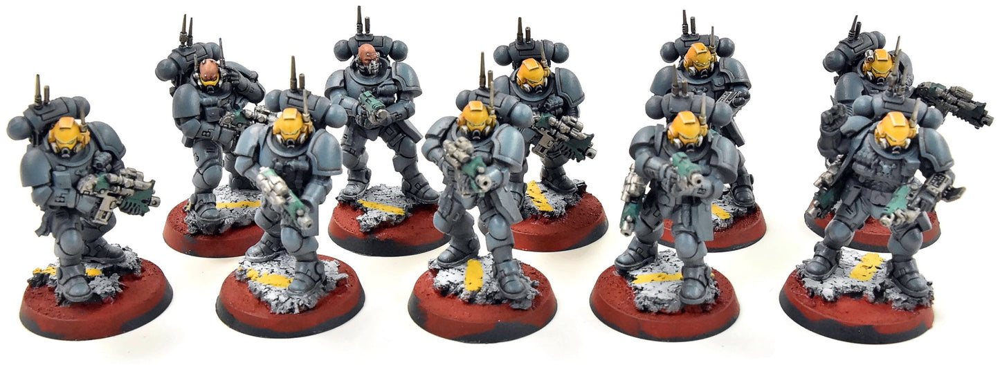 SPACE MARINES 10 Infiltrators #1 WELL PAINTED Warhammer 40K 0382