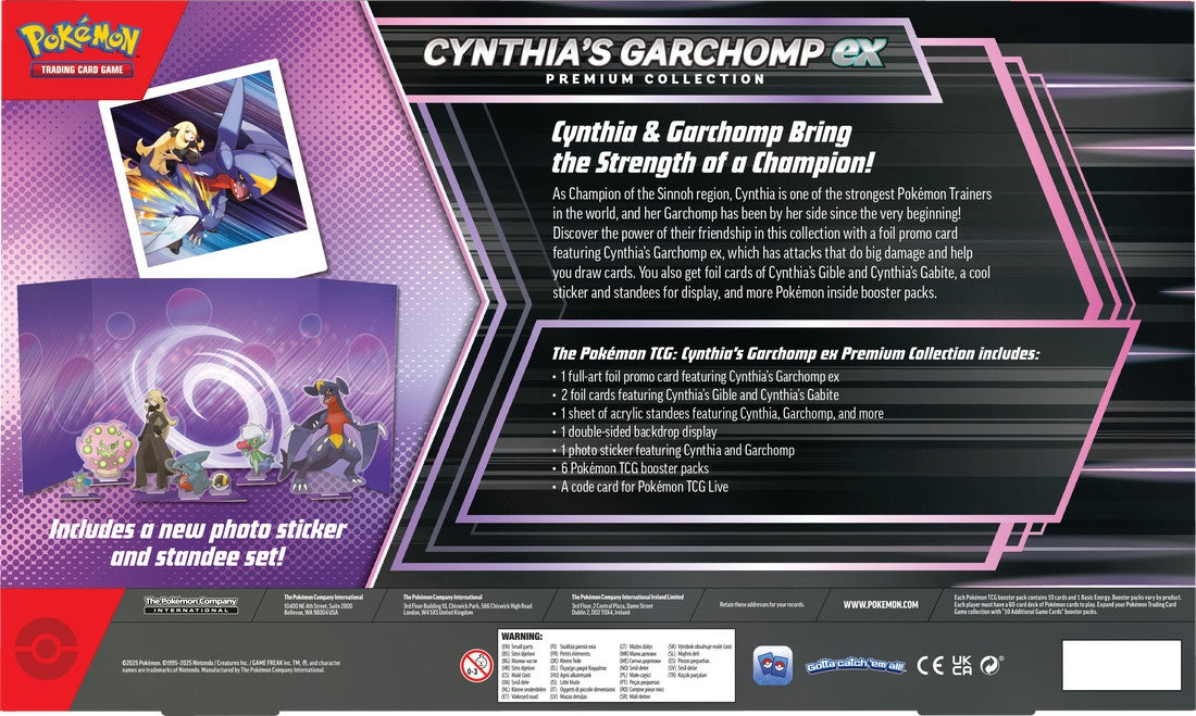 Pokemon Cynthia's Garchomp Ex Premium Collection