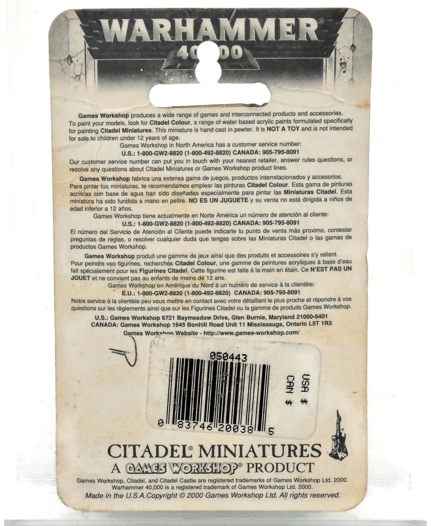 SPACE WOLVES Ragnar Blackmane #1 METAL Warhammer 40K Blister