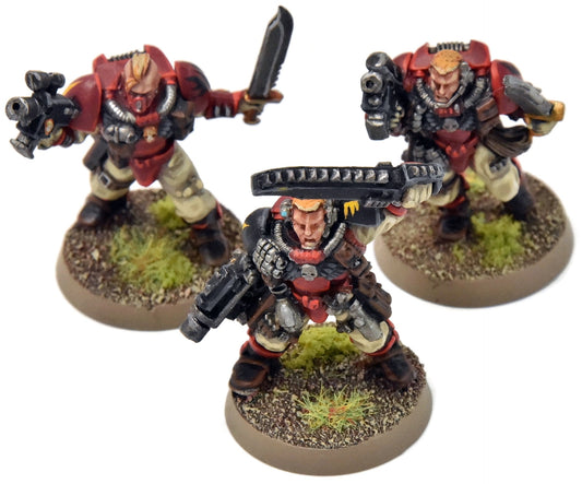 BLOOD ANGELS 3 Scouts #1 2 METAL / 1 PLASTIC PRO PAINTED Warhammer 40K