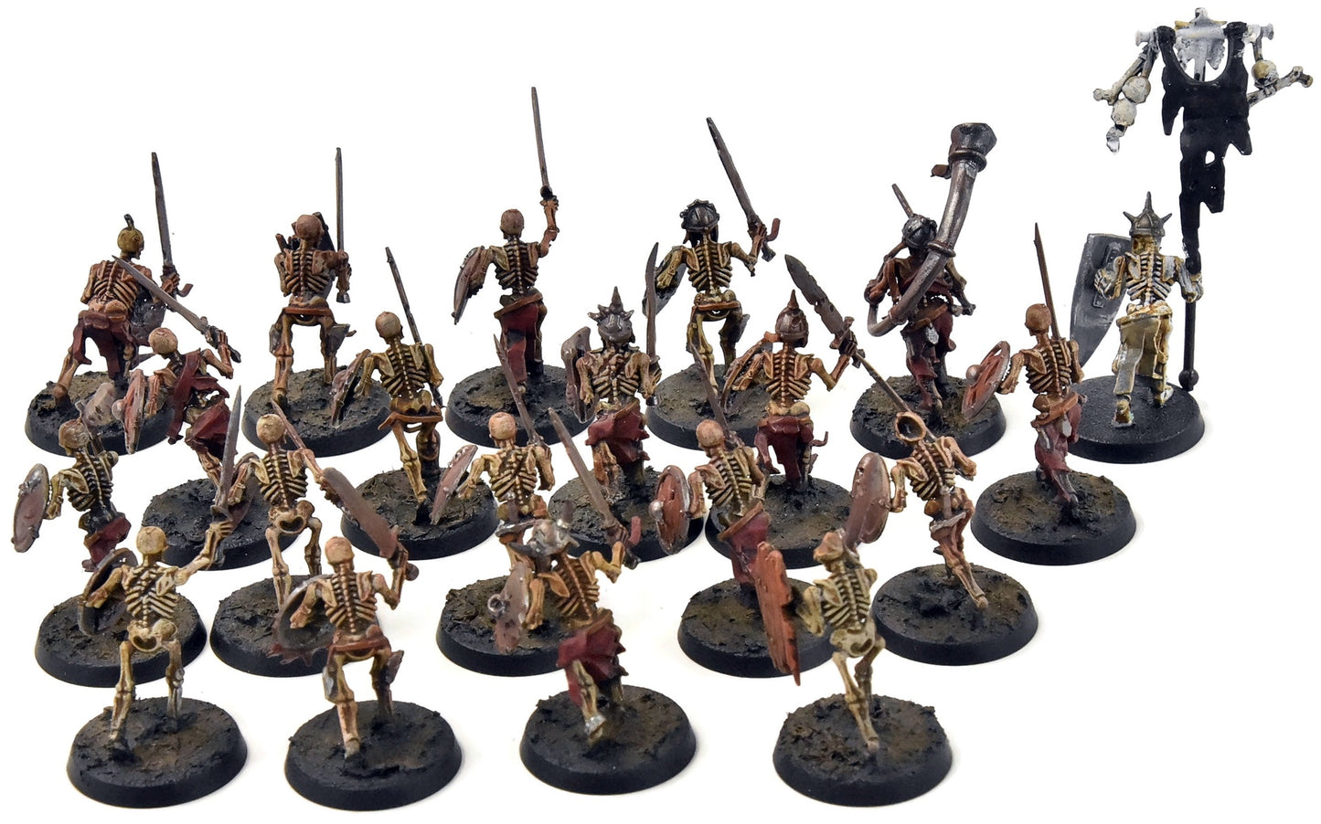 SOULBLIGHT GRAVELORD 20 Deathrattle Skeletons #1 Sigmar WELL PAINTED