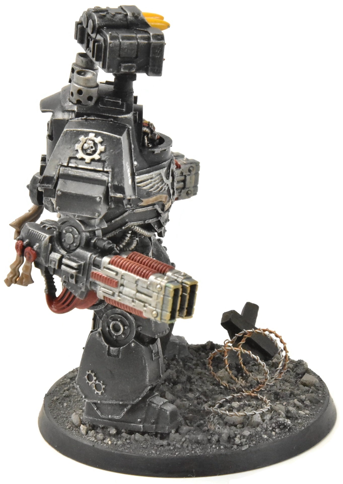 SPACE MARINES Contemptor Dreadnought #1 WELL PAINTED 40K iron hands