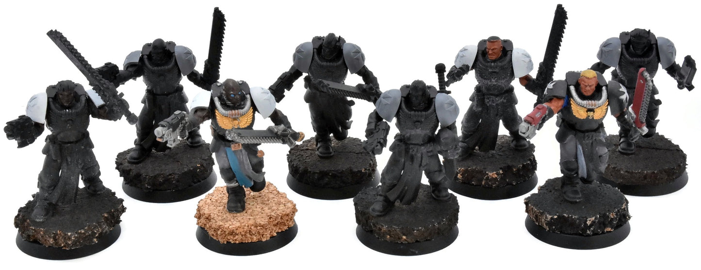 SPACE MARINES 8 Black Templars Primaris Crusader Squad #1 Warhammer 40K