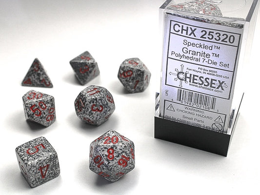 Speckled 7-Die Set Granite Chessex Dice (CHX25320)