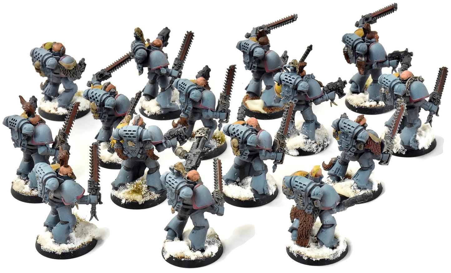SPACE WOLVES 15 Blood Claws #1 WELL PAINTED Warhammer 40K
