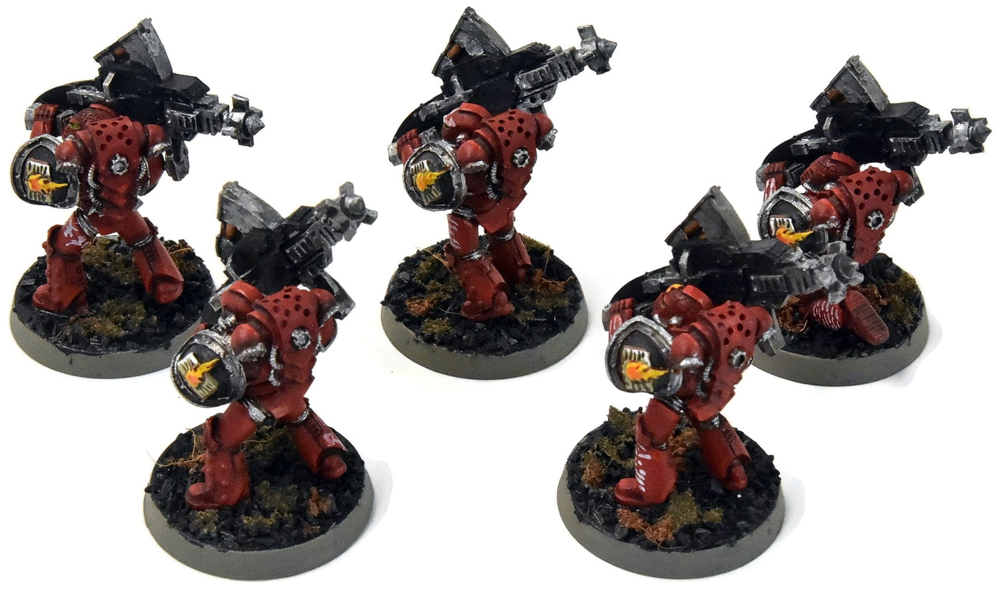 SPACE MARINES Horus Heresy 5 Devastators #1 WELL PAINTED Warhammer 40K