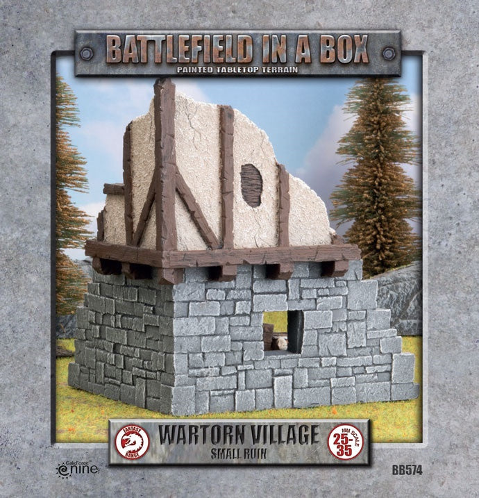 Battlefield In A Box - Wartorn Village Small Ruin