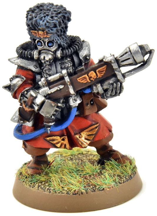 IMPERIAL GUARD Vostroyan Flame Thrower #1 PRO PAINTED METAL 40K