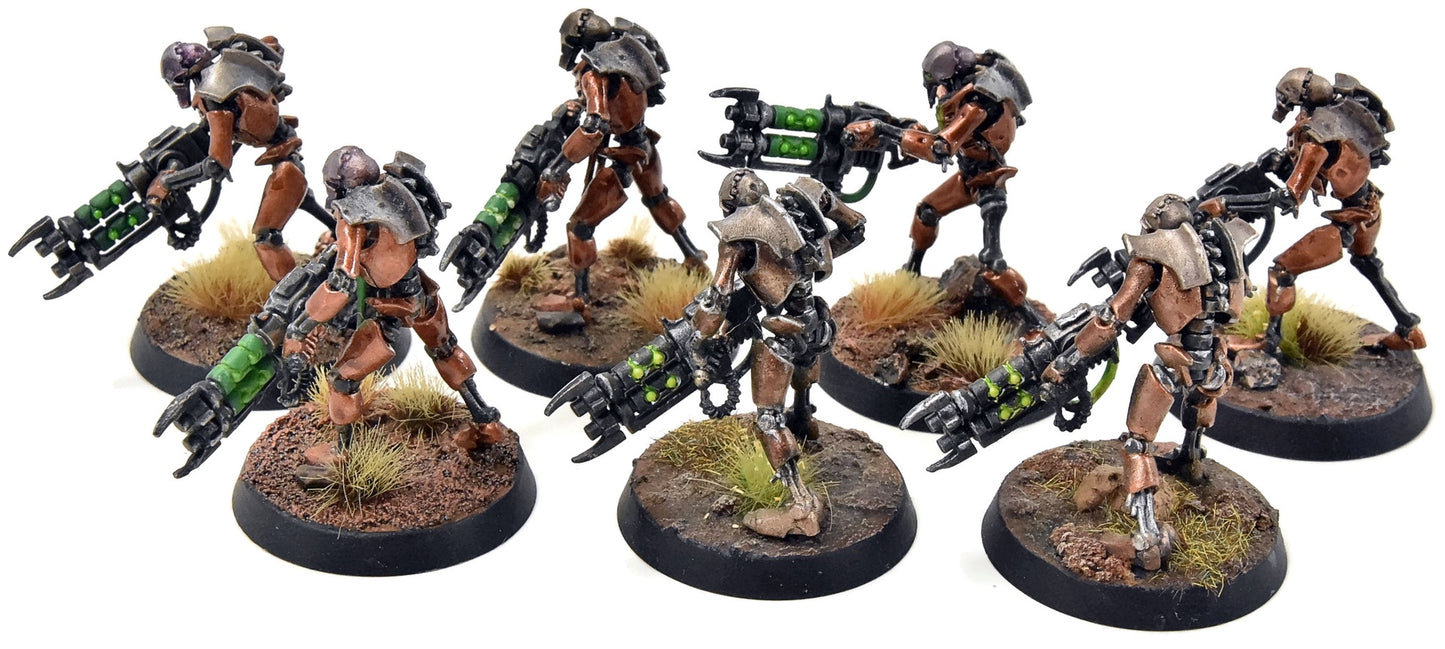 NECRONS 7 Warriors #7 WELL PAINTED Warhammer 40K