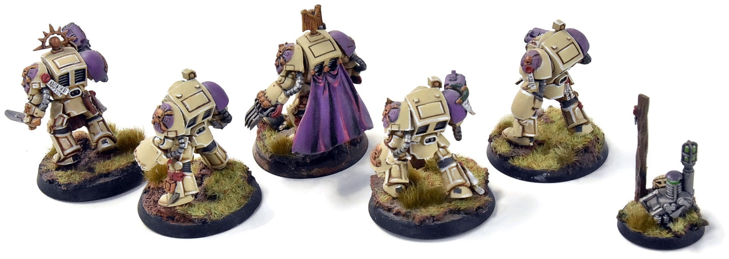 SPACE MARINES 5 Terminators #2 WELL PAINTED Warhammer 40K