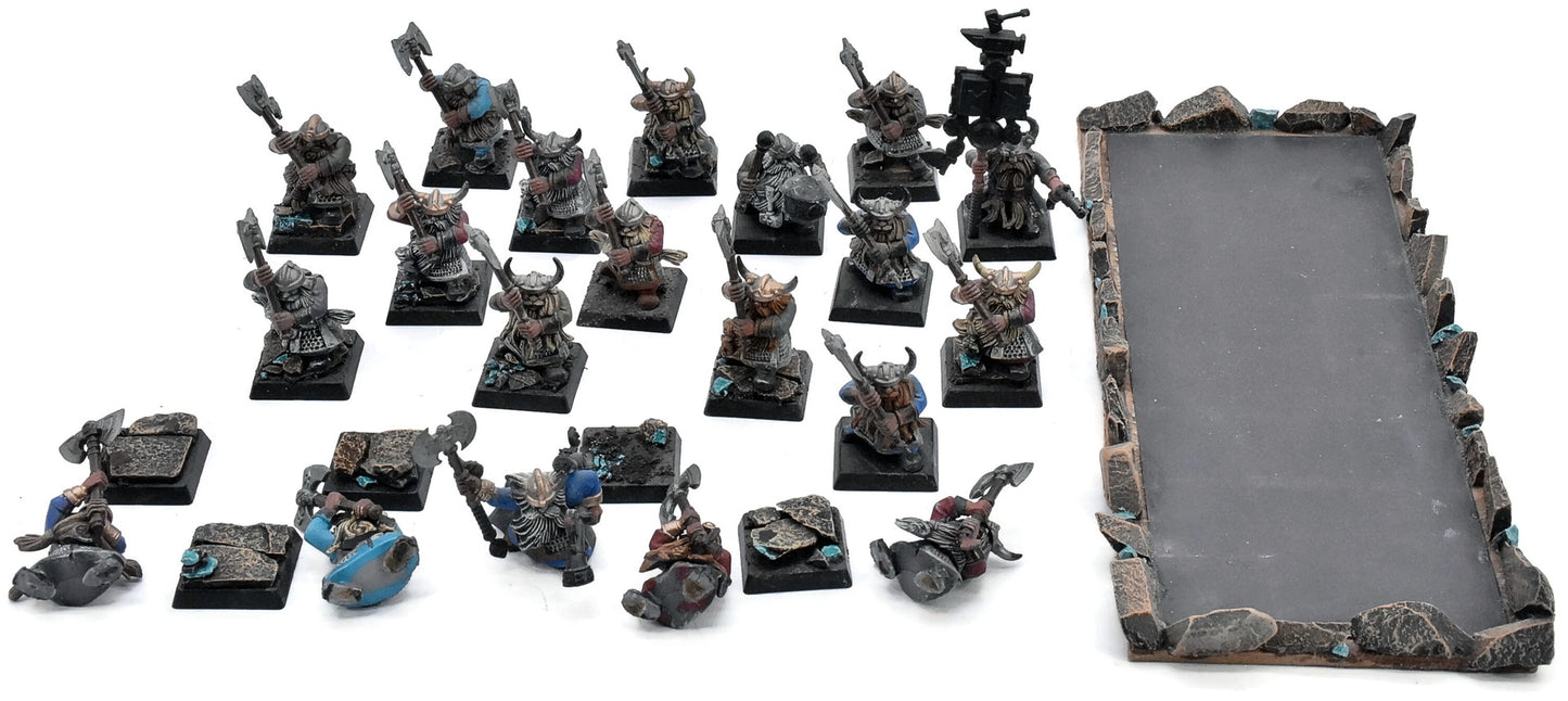 DWARFS 20 Dwarf Warriors With 2 Handed Axes #2 Warhammer Fantasy