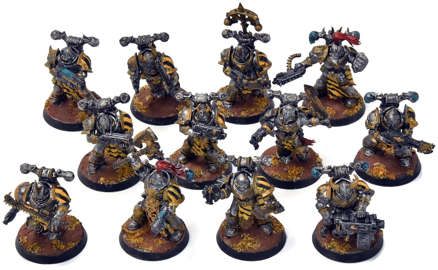 CHAOS SPACE MARINES 12 Chaos Legionnaries #2 Some Converted Warhammer 40K