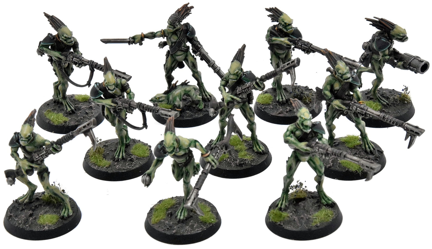 TAU EMPIRE 10 Kroot Carnivores COMMISSION PRO PAINTED Warhammer 40K