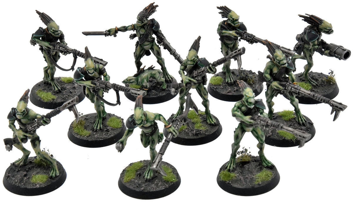 TAU EMPIRE 10 Kroot Carnivores COMMISSION PRO PAINTED Warhammer 40K