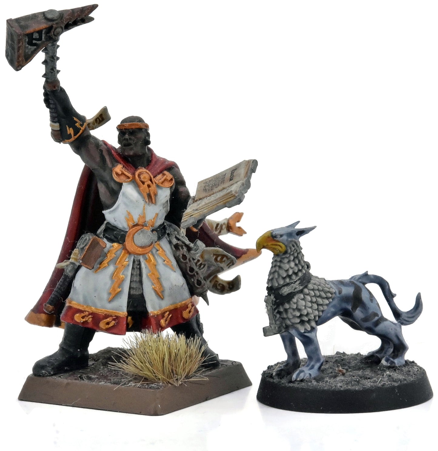 CITIES OF SIGMAR Excelsior Warpriest With Grylph Hound #1 WELL PAINTED Sigmar