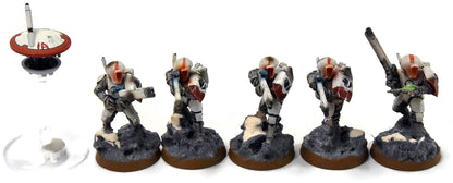 TAU EMPIRE 10 Fire Warriors #4 WELL PAINTED Warhammer 40K