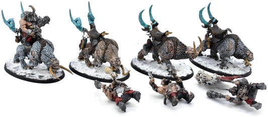STORMCAST ETERNALS 4 Mournfang Pack #1 WELL PAINTED Warhammer Sigmar
