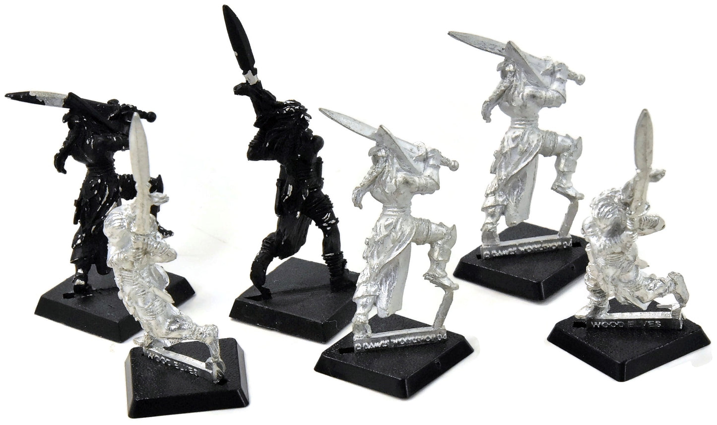 WOOD ELVES 6 Wardancers #2 METAL Warhammer Fantasy