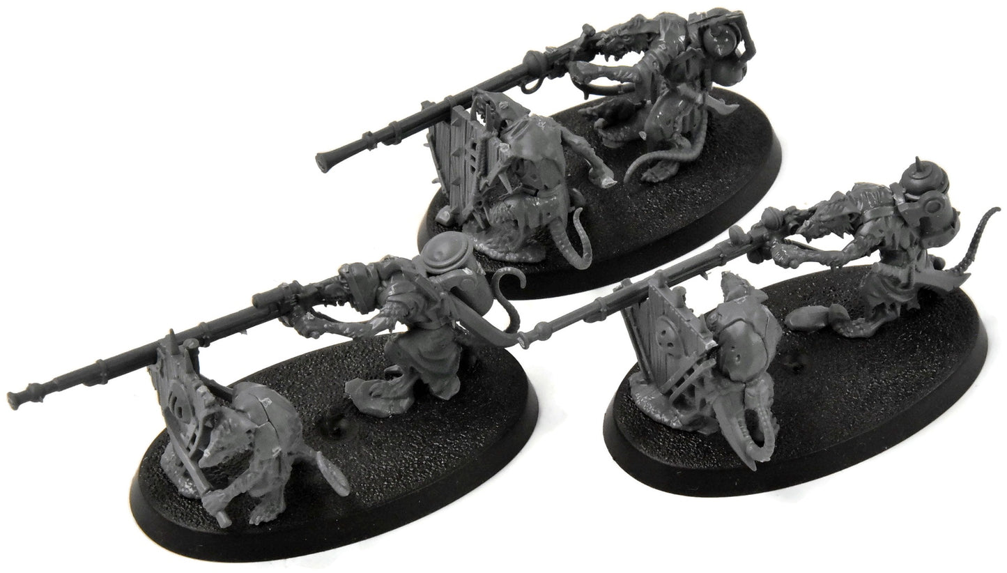 SKAVEN 3 Warplock Jezzails #1 Warhammer Sigmar Skaventide