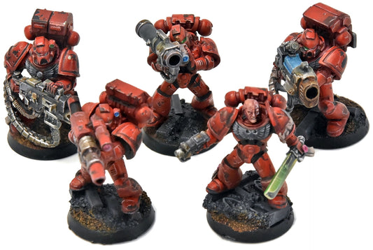 BLOOD ANGELS 5 Devastator Squad #12 Some Metal Parts PRO PAINTED Warhammer 40K