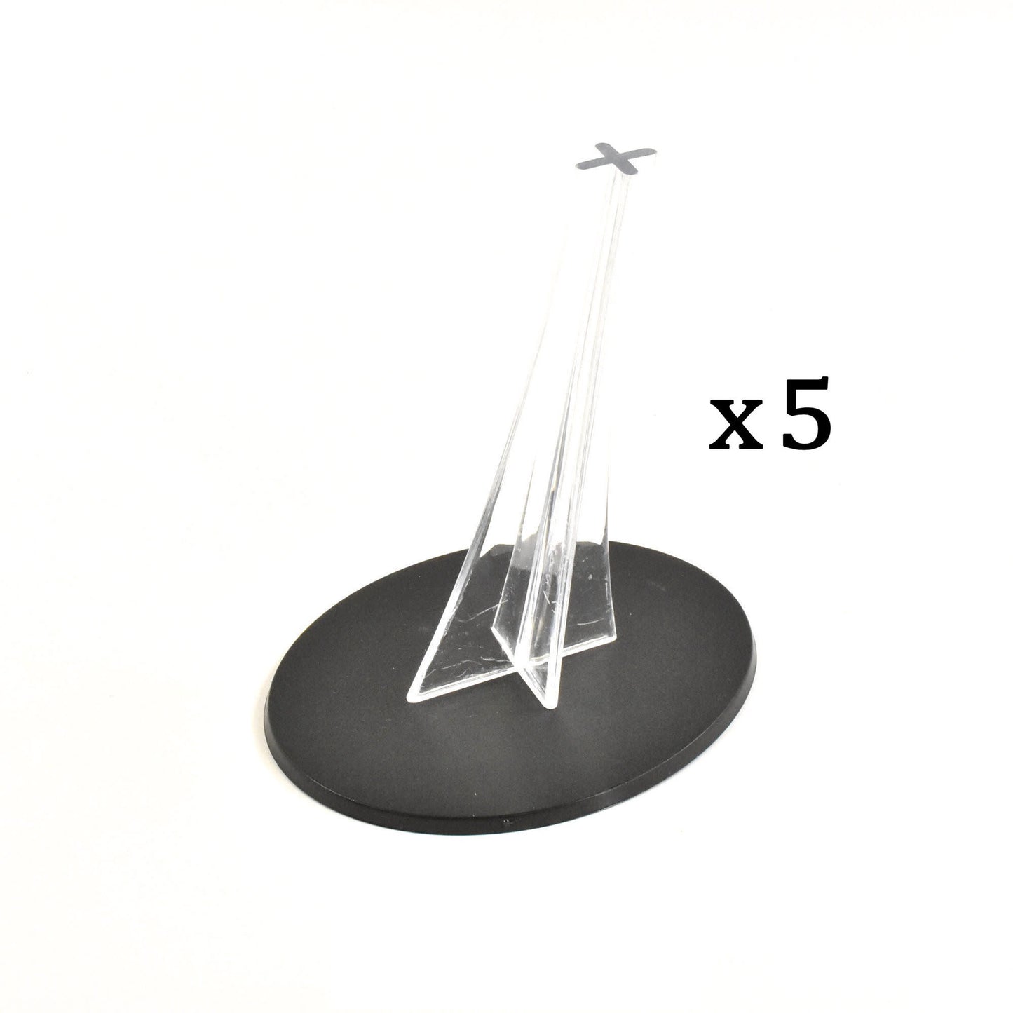 5 * 120mm Oval Base with Transparent Flight Stand