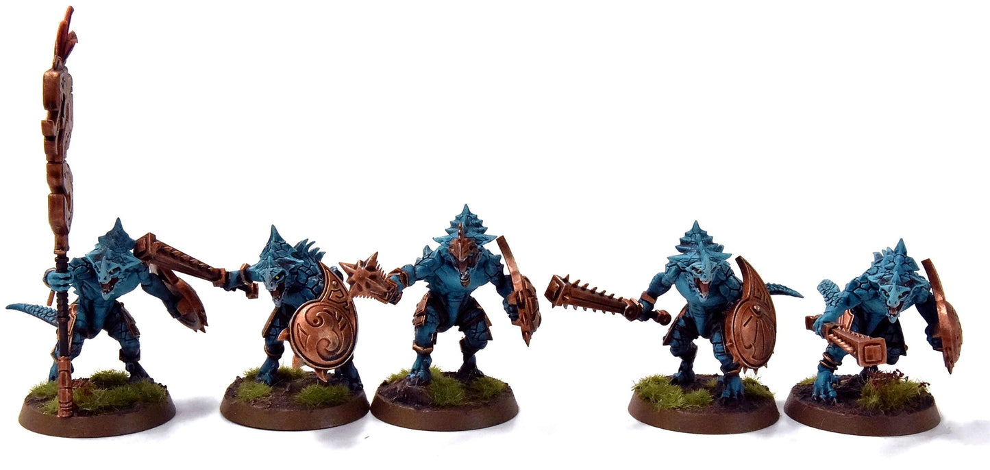 SERAPHON 10 Saurus Warriors #1 PRO PAINTED Sigmar