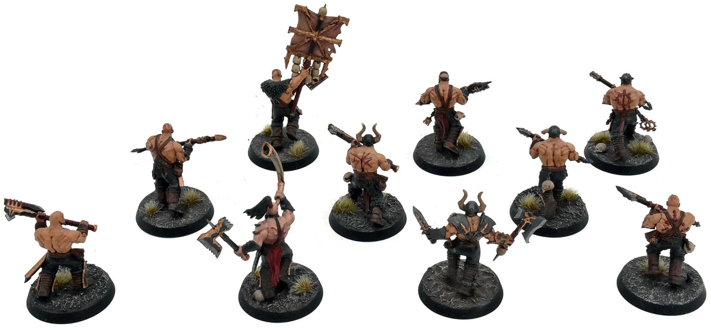 BLADES OF KHORNE 10 Bloodreavers #2 Warhammer Sigmar WELL PAINTED
