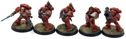 BLOOD ANGELS 10 Tactical Space Marines #3 WELL PAINTED Warhammer 40K