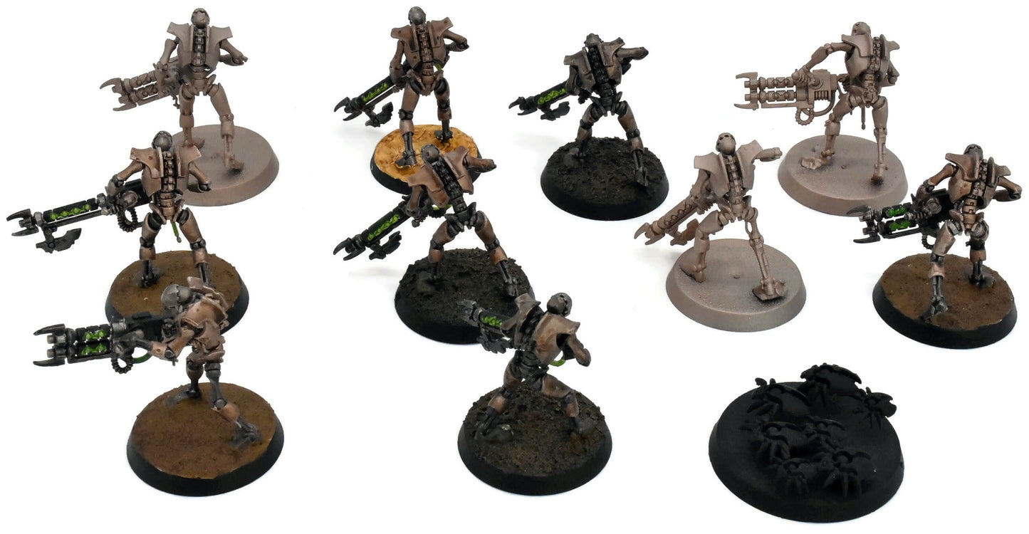 NECRONS 10 Necron Warriors #2 WELL PAINTED Warhammer 40K 4537