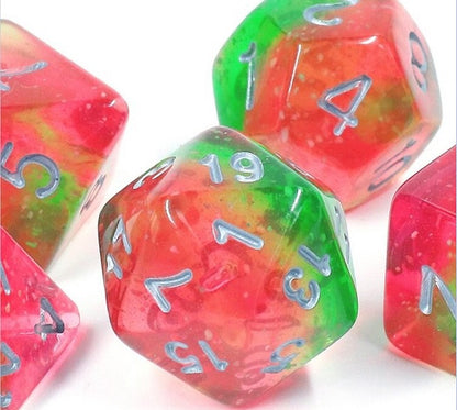Sirius Dice Glow-in-the-dark Lotus Glowworm 7- Die Set