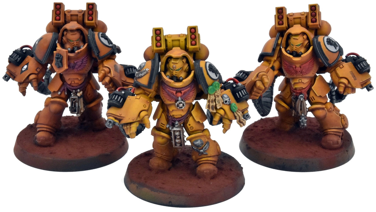 SPACE MARINES 3 Primaris Aggressors #1 PRO PAINTED Warhammer 40K Imperial Fists