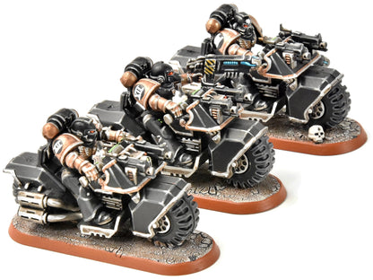 SPACE MARINES 3 Bikers #2 PRO PAINTED Warhammer 40K