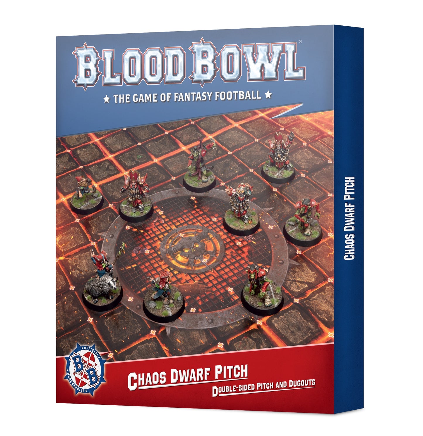 Terrain et abris de l'équipe des Nains du Chaos de Blood Bowl