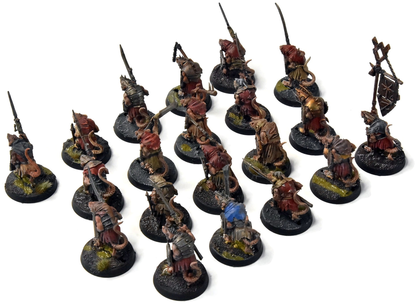 SKAVEN 20 Clanrats #4 WELL PAINTED Warhammer Sigmar