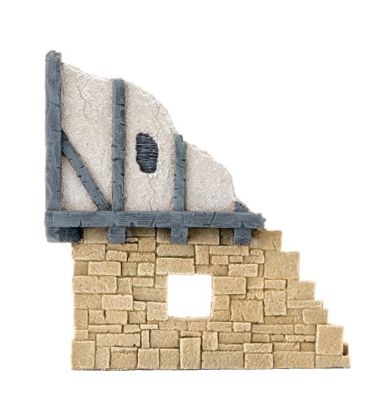Battlefield In A Box - Wartorn Village Small Ruin - Sandstone