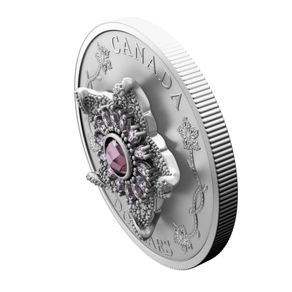 Crown Jewels Series: Williamson Diamond Brooch – 1 oz. $20 Fine Silver Coin