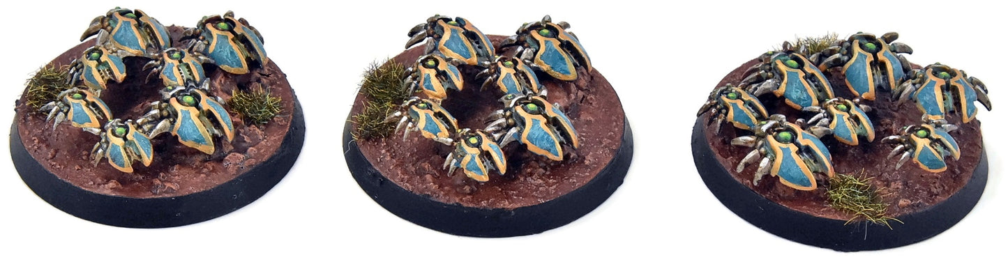 NECRONS 3 Scarab Swarms #2 WELL PAINTED Warhammer 40K 5141