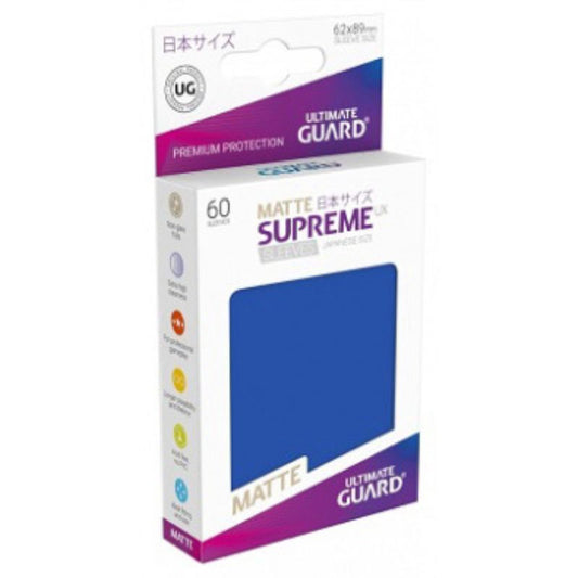 Ultimate Guard Sleeves Supreme Ux Small Matte Blue 60Ct