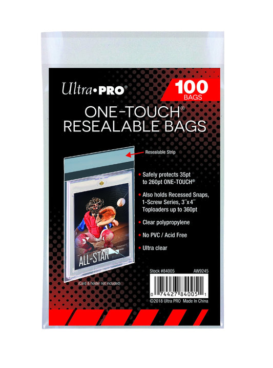 Ultra Pro 1Touch Resealable Bags 100Ct
