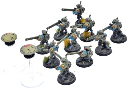 TAU EMPIRE 12 Strike Team #1 WELL PAINTED Warhammer 40K